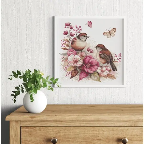 Luca-S The Birds - Spring Counted Cross Stitch Kit {4}
