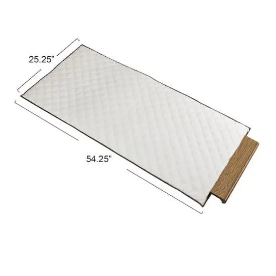 Household Essentials 54" Quilted Table Leaf Storage Bag White {6}