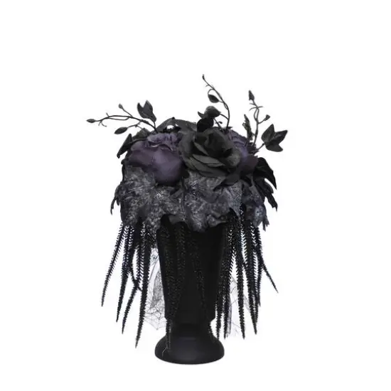 13.25" Creepy Floral Arrangement in Black Container by Ashland&reg; {4}
