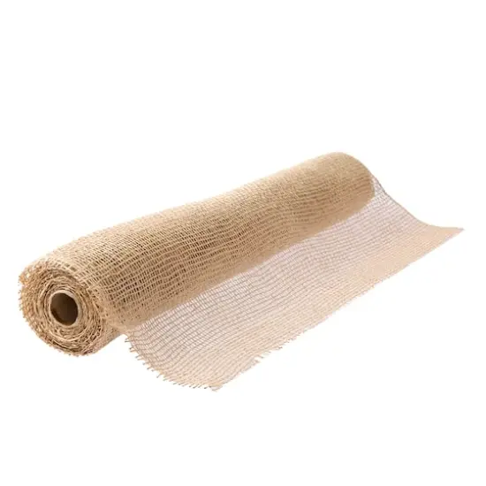 21" x 5yd. Beige Poly Burlap Mesh by Celebrate It&trade; {5}