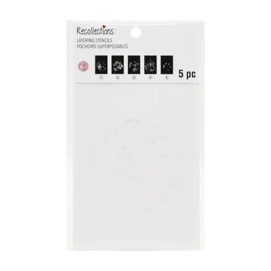 4" x 6" Disco Ball Print Layering Stencil Set by Recollections&trade; {3}