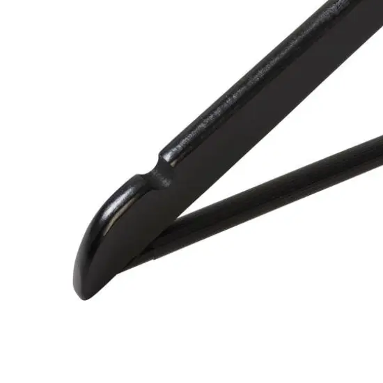 Honey Can Do Black Non-Slip Swivel Hook Wood Hangers, 24ct. {3}