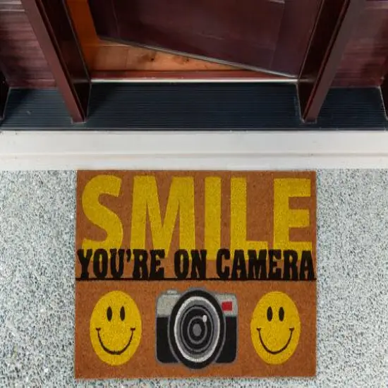 DII&reg; Smile You're On Camera Doormat {6}
