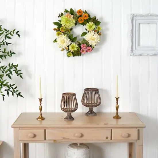 22&rdquo; Dahlia & Mum Wreath {5}