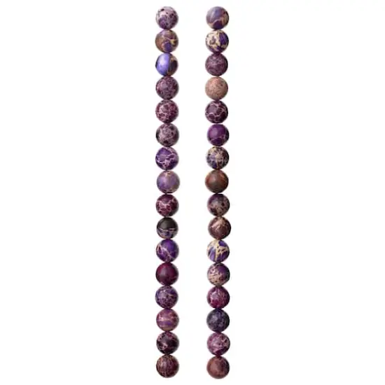 Purple Crackled Jasper Round Beads, 8mm by Bead Landing&trade; {4}
