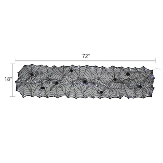 72" LED Lighted Spider Web Table Runner by Ashland&reg; {4}