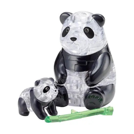 BePuzzled&reg; Original 3D Crystal Puzzle&trade; Panda & Baby 50 Piece Puzzle {1}