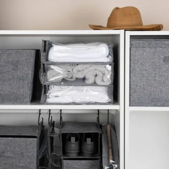 Household Essentials Under Bed Storage Bag Set Silver {9}