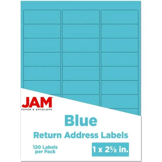 JAM Paper Standard Mailing Return Address Labels Blue {1}