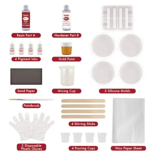 Resin Coasters & Stand Kit by Craft Smart&reg; {4}