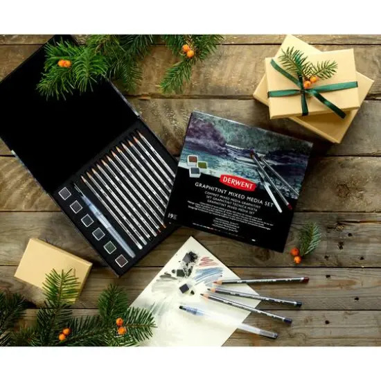Derwent&reg; 19-Piece Graphitint Mixed Media Set {7}