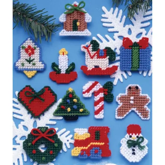 Design Works&trade; Country Christmas Plastic Canvas Ornament Kit {3}