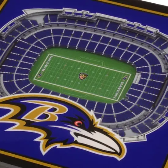 3D StadiumView Coasters Baltimore Ravens {5}