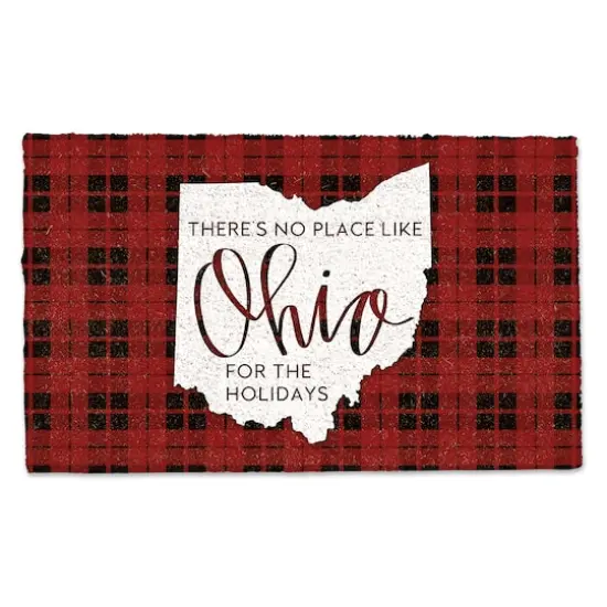 There's no Place like Ohio for the Holidays Doormat {1}