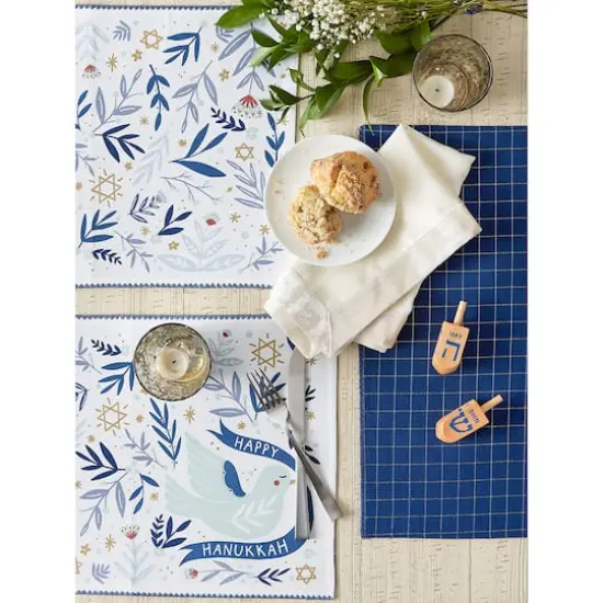 DII&reg; Hanukkah Dove Printed Placemats, 4ct. {8}