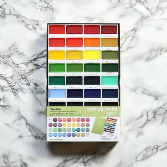 Kuretake&reg; Gansai Tambi 36 Color Watercolor Set {2}