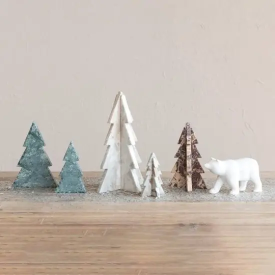 Hello Honey&reg; 5" Mint Chocolate Interlocking Marble Tree D&eacute;cor {4}