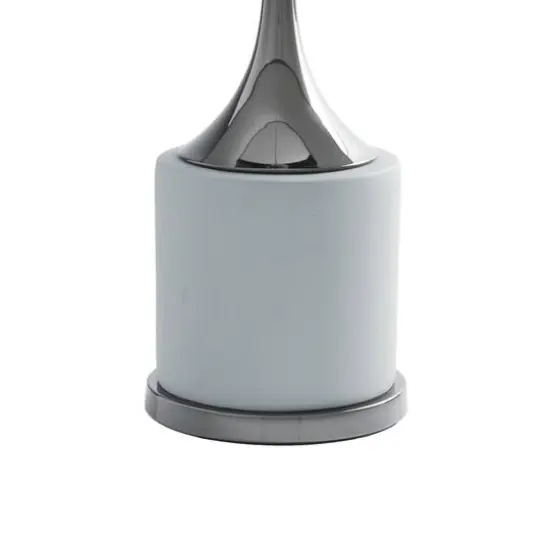 Grey Metal Traditional Table Lamp, 24" x 15" x 15" {8}