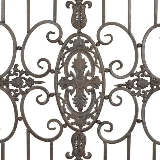 71" Brown Rustic Ornamental Wood & Metal Wall D&eacute;cor {6}