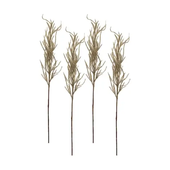 31" Flocked Beige Pampas Grass Sprays, 4ct. {3}