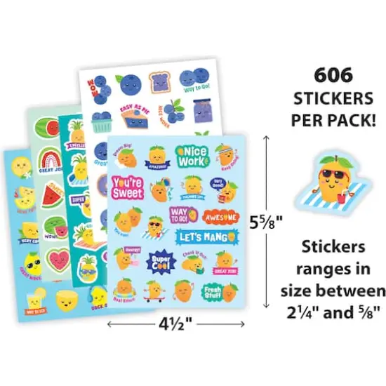 Teacher Created Resources® Fruit Smoothie Smelly Stickers, 606 Stickers {4}