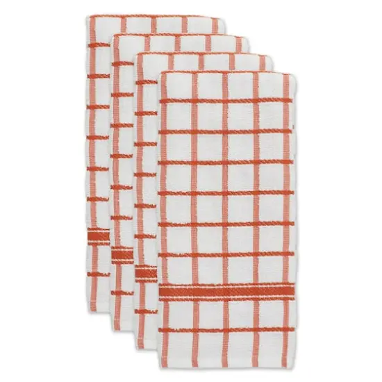 DII&reg; Windowpane Terry Dishtowels, 4ct. Spice {5}