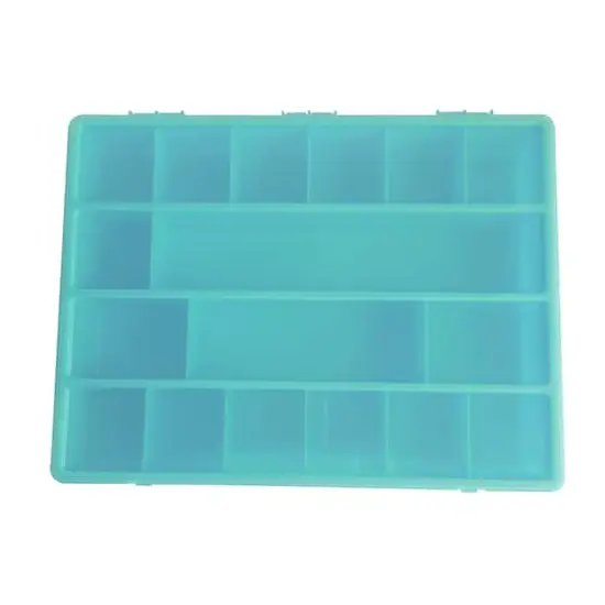 14" Plastic Craft Case by Creatology&trade; Teal {4}