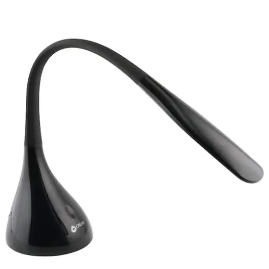 OttLite 11" Black Creative Curves LED Desk Lamp {4}