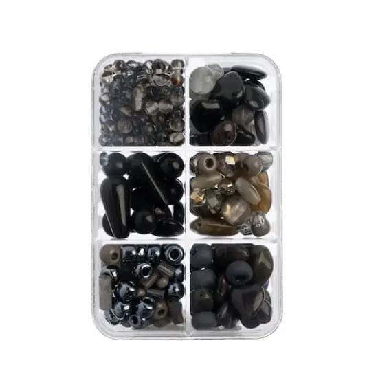 John Bead Czech Glass Recipe Box Beading Kit Black Licorice {4}