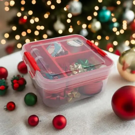 Simplify Red2-Tier Gift Supply Storage Box {1}
