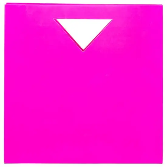 JAM Paper Medium Glossy Gift Bags with Triangle Handle, 3ct. Fuchsia {4}