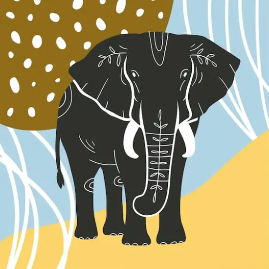 4" x 4" Wild Animals Canvas Painting Kit {4}