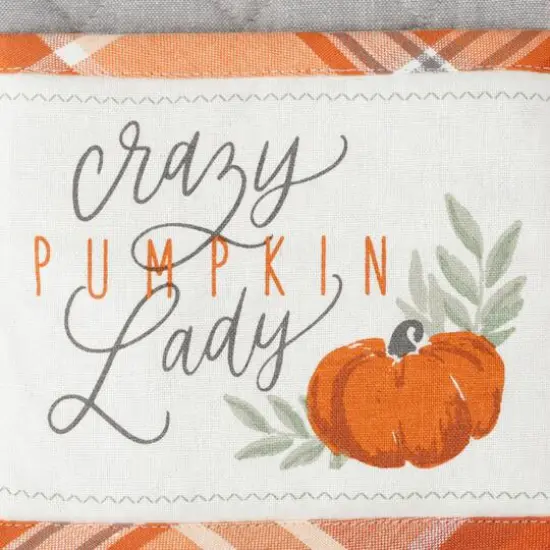DII&reg; Crazy Pumpkin Lady Potholder & Dishtowel Set {5}