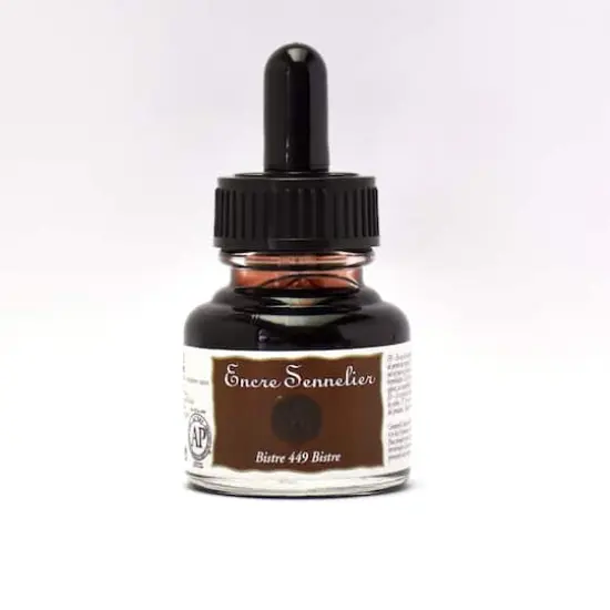 Sennelier Drawing Ink, 30mL Bistre {1}