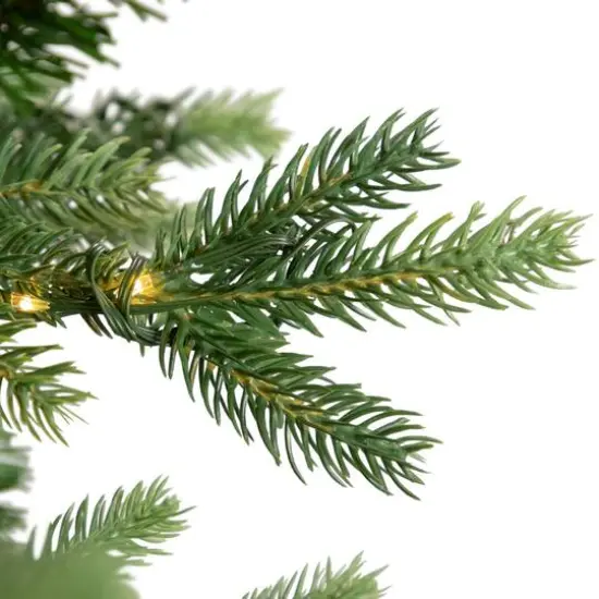 7.5ft. Pre-Lit Real Touch&trade;️ Riverton Fir Artificial Christmas Tree, Clear LED Lights {4}