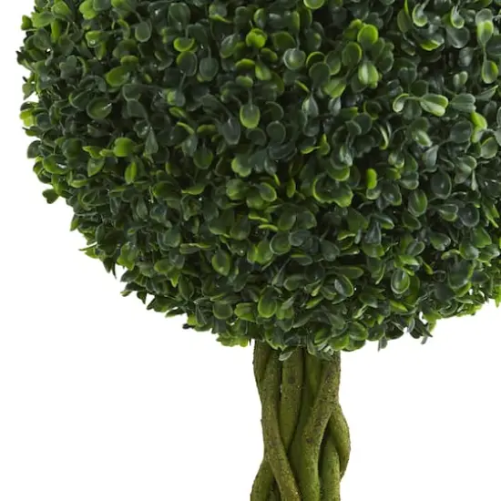 3ft. Braided Boxwood Topiary Tree in Gray Urn {3}