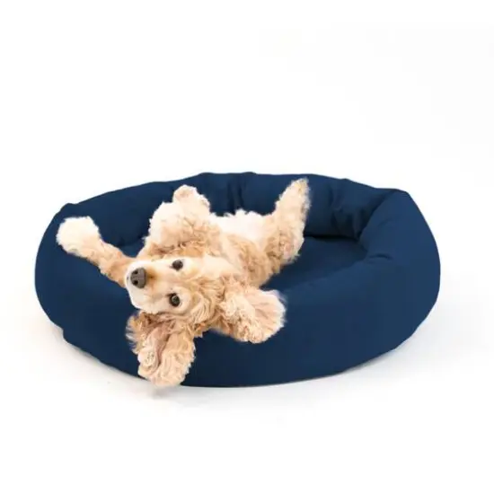 Royal Pet Bed Medium Washable Luxury Velvet Dog Bed Blush {2}