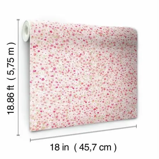 RoomMates Petite Floral Peel & Stick Wallpaper Pink {9}