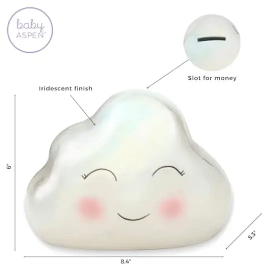 Kate Aspen&reg; Iridescent Cloud Ceramic Bank {7}