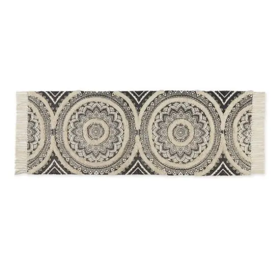 DII&reg; Hand-Loomed Medallion Runner Rug, 2ft. x 6ft. Stone/Natural {2}