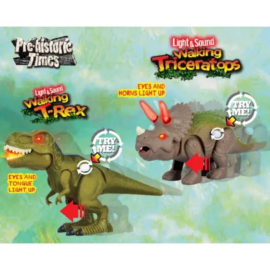 Red Box Toy&reg; Dinosaur Park with Light & Sound T-Rex & Triceratops {4}