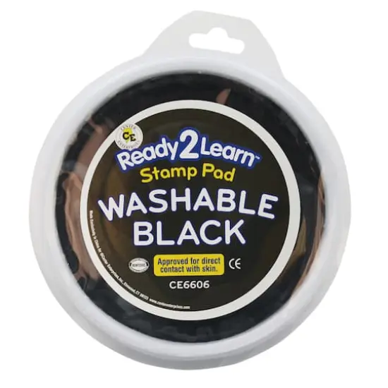 Ready2Learn&trade; Jumbo Washable Stamp Pad, 6ct. Black {4}