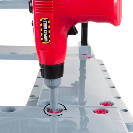 Toy Time Woodworking & Mechanic Workshop Tool Bench {9}