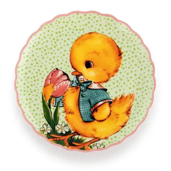 Mr. Cottontail 8" Scalloped Easter Plates Set {6}