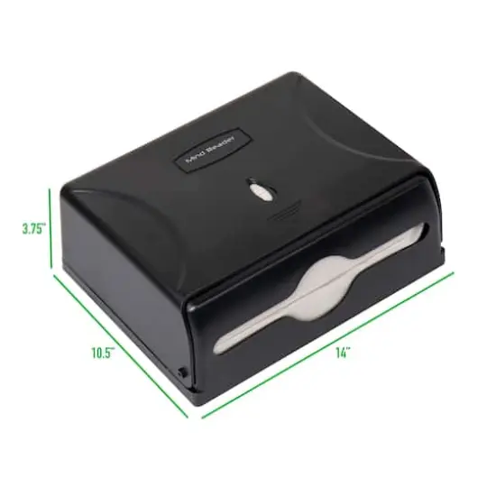 Mind Reader Black Multi-Fold Paper Towel Dispenser {4}