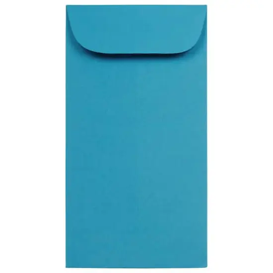 JAM Paper 3.5" x 6.5" Coin Business Envelopes, 50ct. Blue {1}