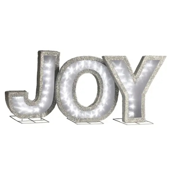 4.5ft. JOY Pre-Lit LED Sign  {5}