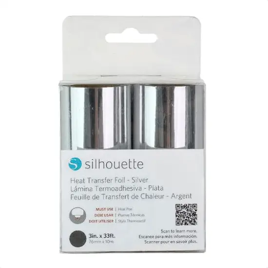 Silhouette Silver Heat Transfer Foil Rolls, 2ct. {5}
