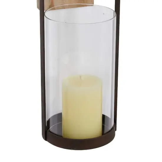 Black Wood Traditional Candlestick Holders, 23" x 6" x 6" {5}