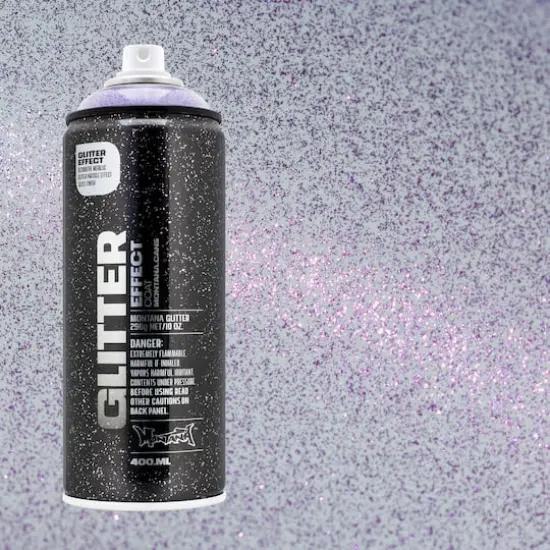 Montana&trade; Cans Glitter Effect Spray Paint, 400mL Amethyst {4}